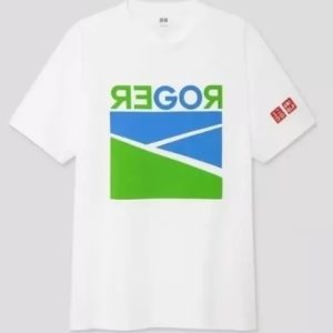 Polo Para Hombre Uniqlo Graphic T-shirt (roger Federer) L S