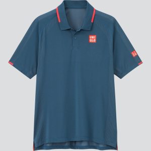 Uniqlo Roger Federer RF 2021 French Open Halle DRY-EX Polo Camiseta de tenis S
