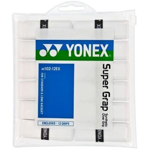 Yonex Super Grap Overgrip 12 Pack Blanco/ Negro
