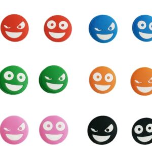 Antivibradores para Raqueta de Tenis con Expresiones Doble Cara (Alegre y Sorprendida)